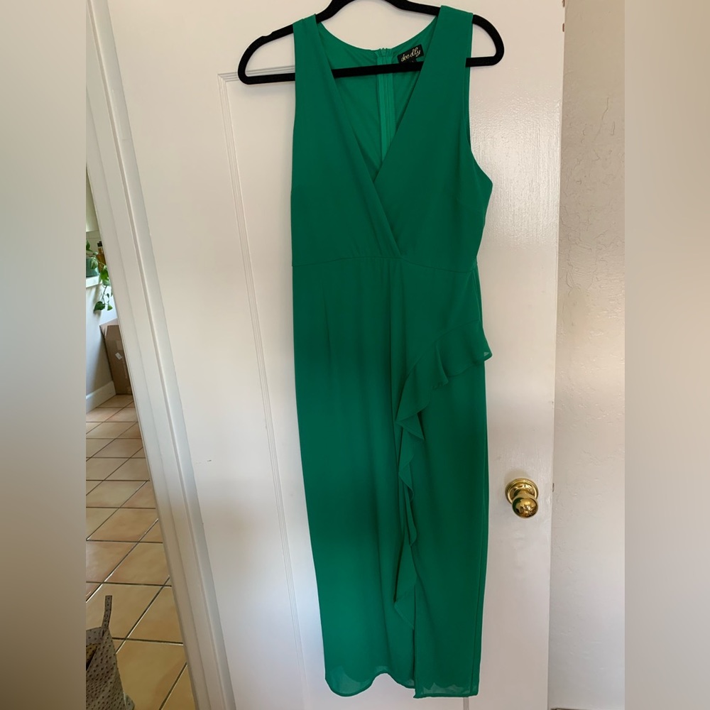 Dee Elly Emerald Green Dress (L)